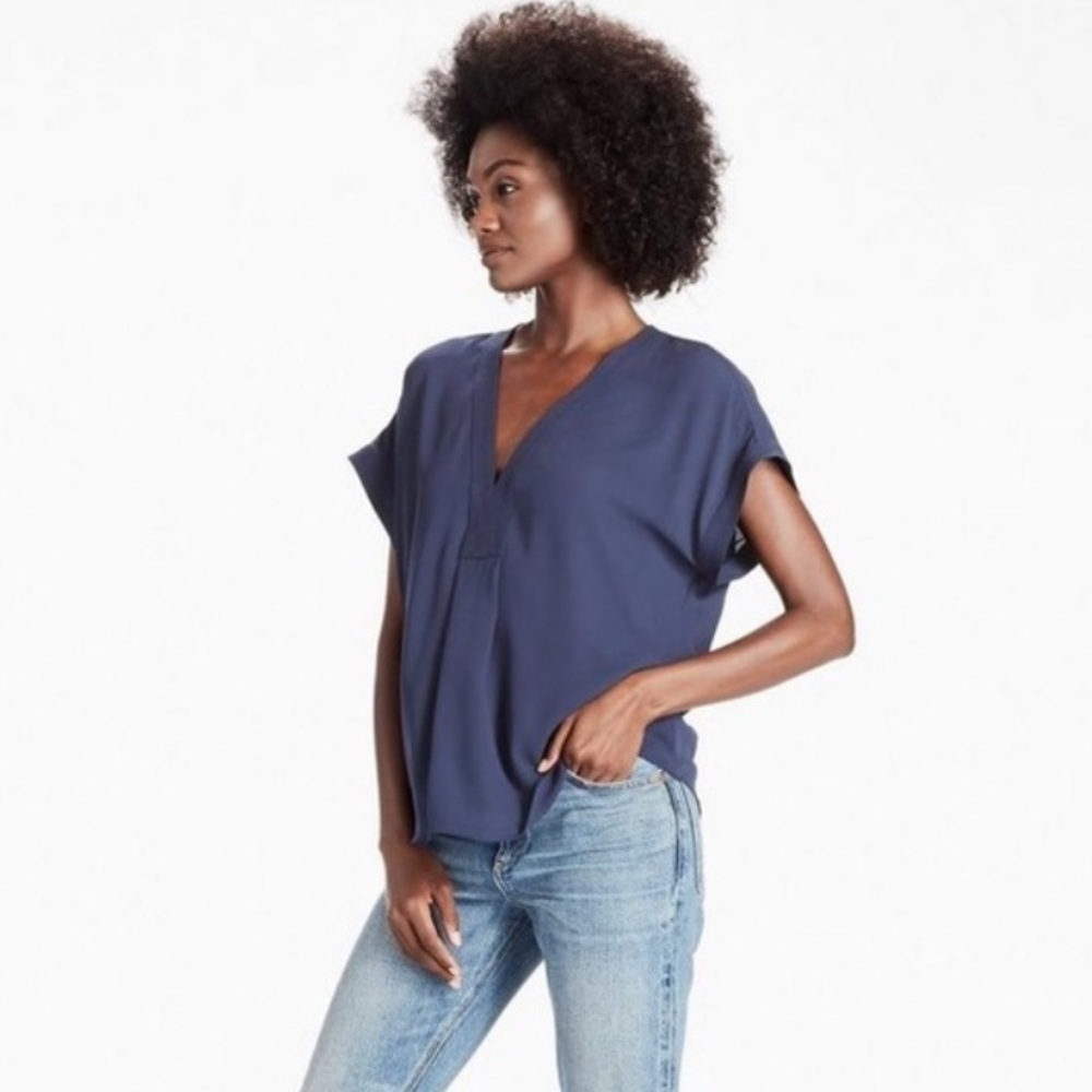 Lucky🍀Brand Draped Shirt sz L